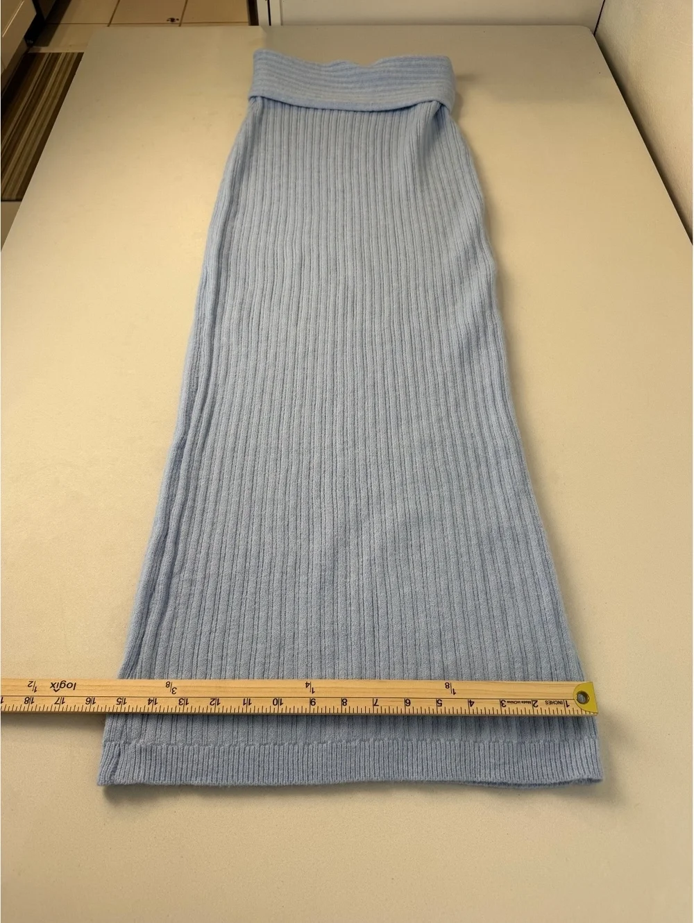 Fashion Nova Nevea Light Blue Off Shoulder Sweater Maxi Skirt Set S NWT